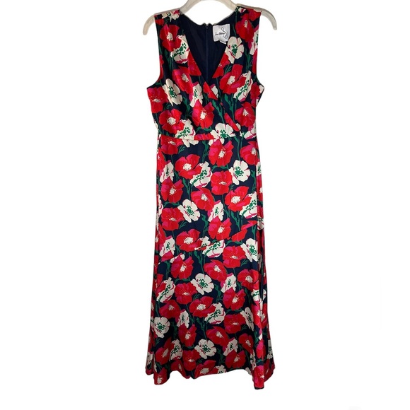 NWOT Sam Edelman Crossover V-Neck Floral Flowy Sleeveless Dress - Picture 4 of 11